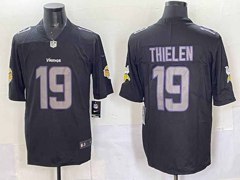 Men 2025 Minnesota Twins #19 Thielen black Nike Limited NFL Jersey style 031